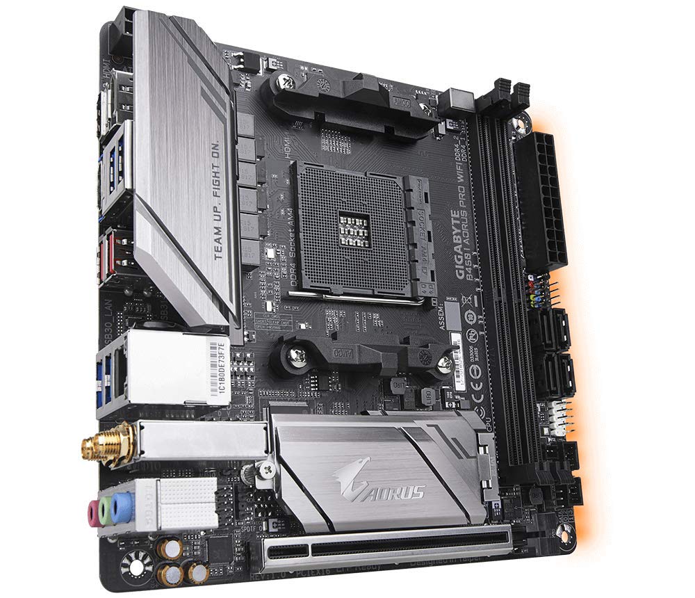 Gigabyte Aorus AMD B450 I AORUS PRO WIFI Motherboard with 4+2